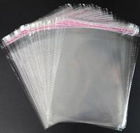 Sacs en plastique OPP autocollants transparents, sacs d'emballage refermables pour vêtements, chaussettes et petits produits