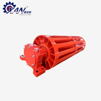 Rodillo de retorno espiral autolimpiante de acero activo con tornillo para descarga de escoria en cintas transportadoras de material húmedo y pegajoso
