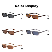 Nouvelles Lunettes de Soleil Carrées Épaisses en Acétate, Design Rétro Luxe des Années 90, Unisexe, Protection UV400 Polarisée, Monture Épaisse, Certifiées CE, OEM