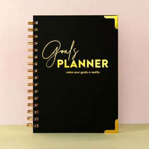 Custom Private Label Pink Hardcover Daily Weekly Spiral Undated Goals <b>A5</b> <b>Planner</b> Journal Agenda Notebook - Product Image 6