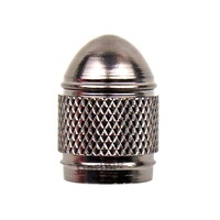 Cache-valve de pneu en alliage d'aluminium noir, cache-valve de pneu de voiture en métal en forme de cône