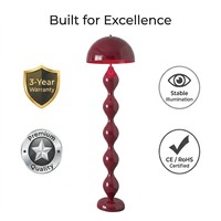 Lampe sur pied en fer blanc froid de haute qualité avec ampoule E27, design minimaliste, hauteur réglable, CRI 95, idéale pour les hôtels