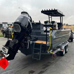 เรือตกปลาแบบมีคอนโซลกลาง ขนาด 24 ฟุต ตัวเรือทำจากอลูมิเนียม พร้อมเครื่องยนต์ - Product Image 2