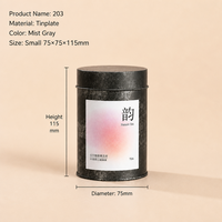 Boîte Ronde en Étain de Qualité Alimentaire pour le Rite du Thé, Scellage Double Couche, Personnalisation de Logo Premium pour Bonbons et Chocolats en Gros