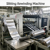 Machine de découpe et de rembobinage de film laminé en papier kraft, découpe de précision pour matériaux à large bande de largeur et grand diamètre