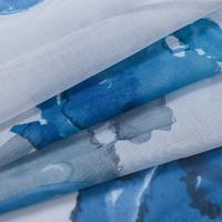 Vente en gros 100% polyester emballage roulant Voile imprimé dernière conception de tissu pour rideaux Chine