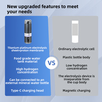 Pur H2 Ioniseur Hydrogène Distributeur D'eau Portable Moléculaire Hydrogène Électrolyse De L'eau Générateur D'hydrogène