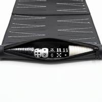 Jeu de Backgammon Portable de Luxe en Cuir PU Fait Main avec Jetons et Dés – Idéal pour les Voyages en Extérieur – Excellent Cadeau
