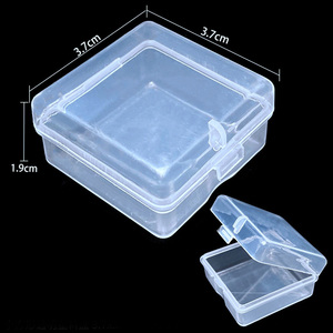 <span class=keywords><strong>Mini</strong></span> Quảng Trường Trong Suốt <span class=keywords><strong>PP</strong></span> Nhựa Có Thể Tái Chế Tùy Chỉnh Lưu Trữ <span class=keywords><strong>Container</strong></span> Cho Earbuds Bông Tai Đồ Trang Sức Viên Nang Thuốc Hộp Màu Xanh - Product Image 3
