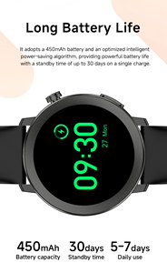สมาร์ทวอทช์กันน้ำ IP68 หน้าจอ TFT ระบบแอนดรอยด์ วัดอัตราการเต้นของหัวใจและติดตามการนอนหลับ ปุ่ม SOS ชาร์จแบบแม่เหล็ก - Product Image 2