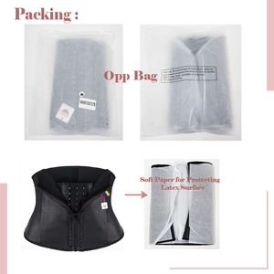 Kurzer Torso-Taillentrainer aus 100 % Latex, Taillenformer zur Haltungskorrektur, Fajas Moldeadora, Bauchweggürtel für den unteren Bauchbereich mit 9 Stahlstäben - Product Image 6