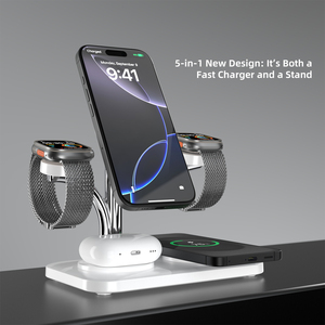 <span class=keywords><strong>Chargeur</strong></span> sans fil magnétique double support multifonction de haute qualité pour <span class=keywords><strong>iPhone</strong></span>/<span class=keywords><strong>Apple</strong></span> Watch/AirPods - Product Image 4