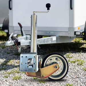 <span class=keywords><strong>Roue</strong></span> de remorque réglable en acier robuste de 500 kg, pliable automatiquement, avec roulement à billes de 60 mm zingué pour remorque professionnelle - Product Image 4