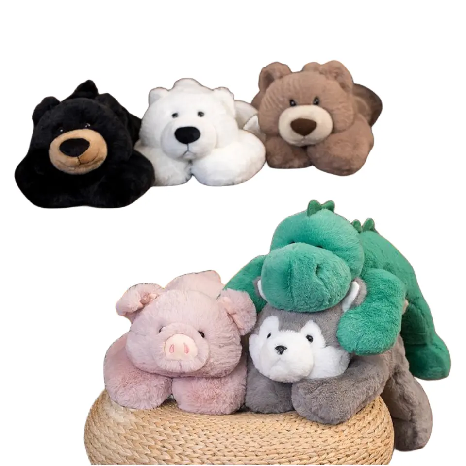 Planking Bear Dinosaur Plush Toys Decoration Doll Stuffed Animal Toys Hold Cushions Pillow