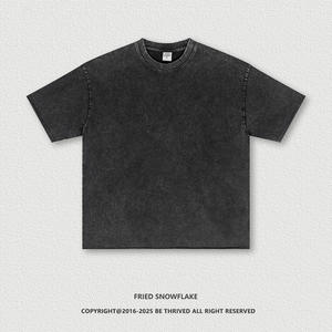 Manufacturer OEM Unisex Oversized Streetwear <b>Vintage</b> T-Shirt Custom DTG Print <b>Tees</b> Heavyweight 100% Cotton Acid Wash Men t Shirt - Product Image 5