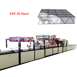 用于墙壁和地板的自动3D焊接EPS夹芯网状结构板焊接机生产线 - Product Image 1