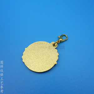 Colgantes Temáticos de Aleación de Zinc Dorados con Diseño de Globo de Dibujos Animados, Broche de Langosta, Adorno para Bolso, Regalo, Accesorio de Moda Unisex - Product Image 3