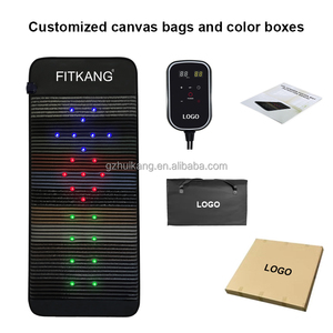 Fitkang Oem Custom logo Infrared Pemf Therapy <strong>Mat</strong> Crystal <strong>Massage</strong> Mattress Full Body Photon Light Pemf <strong>Mat</strong> with Copper Coil - Product Image 6