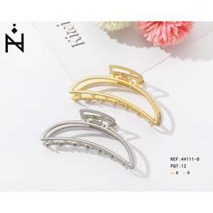 Grande pince à cheveux Kien 11 cm, pince à cheveux en métal pour femmes, couleur unie élégante, usage quotidien - Product Image 1