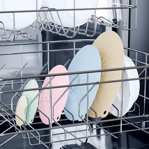 Juego de tapas de silicona de 5 tamaños, cubiertas antisalpicaduras para microondas, tapas de succión reutilizables resistentes al calor para sartenes y estufas, herramientas especiales - Product Image 5