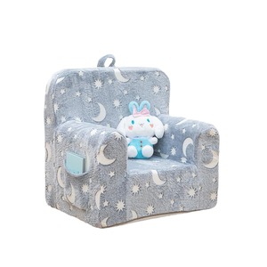 Canapé pour enfants, chaise pliante en peluche avec accoudoirs pour enfants de 2 à 4 ans, siège en tissu doux et mousse à haute élasticité - Product Image 5