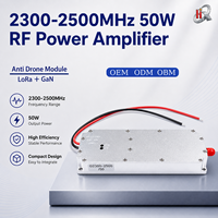 Module d'amplificateurs de puissance RF Lora GaN 50W 2300-2500MHz avec source de signal VCO intégrée, module anti-drone