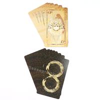 Imprimante professionnelle personnalisée et impression de cartes de tarot en feuille d'or de haute qualité avec boîte