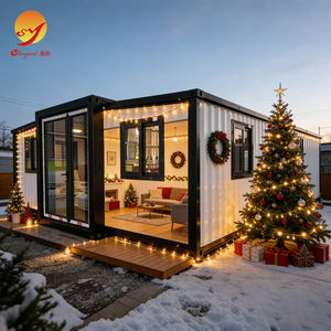 Casa Contenedor Prefabricada de 3 Dormitorios y Sala de Estar, Casa Contenedor Habitacional para <span class=keywords><strong>Hotel</strong></span> - Product Image 1