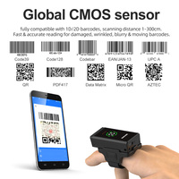Escáner de Código de Barras Portátil Inalámbrico Xincode 1D 2D, Mini Lector de Códigos QR