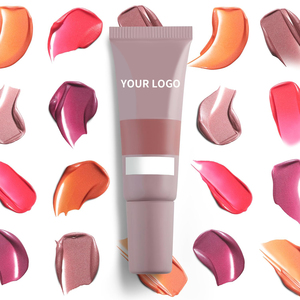 Cosméticos de marca privada, rubor en Gel, colorete cremoso, <span class=keywords><strong>tinte</strong></span> de labios para mejillas, maquillaje, crema de rubor, paleta única para mujeres para personas de piel oscura - Product Image 4