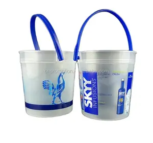 Aangepaste Logo Afdrukken Pp Plastic Drink Cup 32 Oz Voodoo Punch Drinken Plastic Emmer Emmer