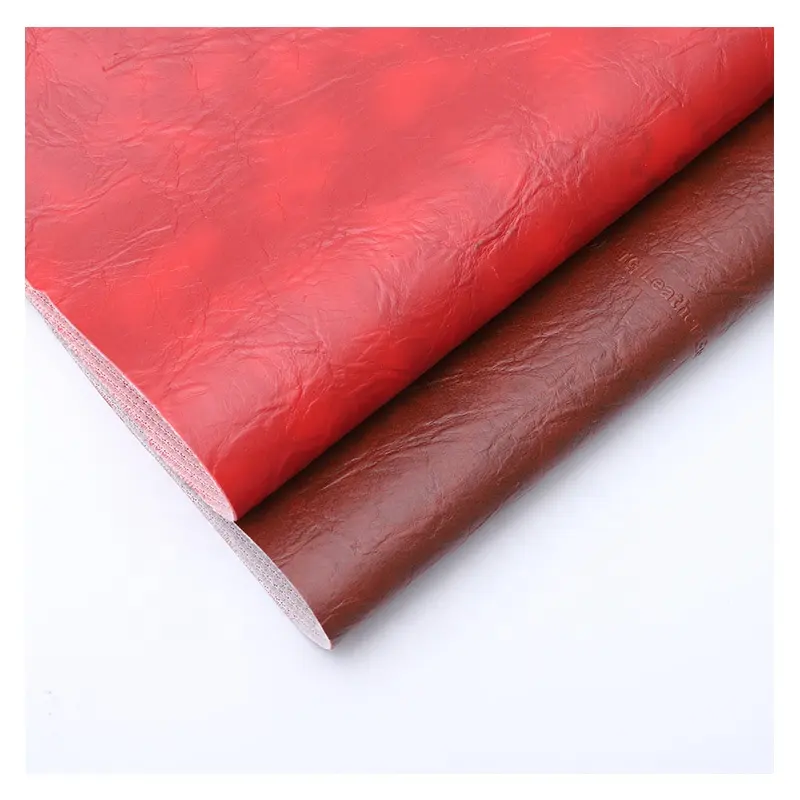 Kanepe anti-çizik çevre dostu suni deri kumaşlar için mikrofiber sentetik PVC deri üst