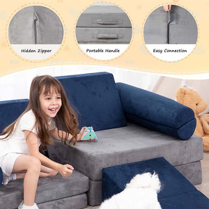 Children's Educational DIY Foam Building Blocks <b>Set</b> With Foldable <b>Wedge</b> For 4-6 Years Old Kids Playtime Fun - Product Image 2