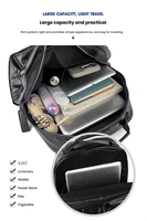 American Type Vintage PU Sac à dos pour femmes et hommes Grande capacité 14 pouces Ordinateur portable Casual Travel Backpack Soft Adult School Bag