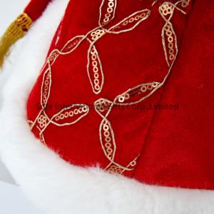 SOTE Offre Spéciale Russe Artisanat Robe <span class=keywords><strong>Ded</strong></span> <span class=keywords><strong>Moroz</strong></span> Animé Noël Rouge Debout Père Noël avec Sceptre Longue Robe En Peluche <span class=keywords><strong>Ded</strong></span> <span class=keywords><strong>Moroz</strong></span> - Product Image 4