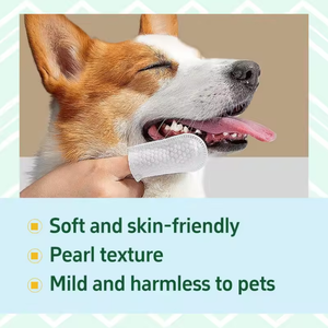 Vente en gros de lingettes jetables pour doigts d'animaux domestiques 50 ou 55 pièces/boîte lingettes de nettoyage pour les yeux, les oreilles et les soins dentaires pour animaux de compagnie pour chats et chiens - Product Image 2