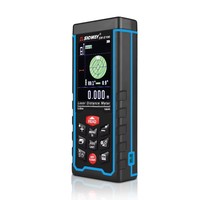 Télémètre laser couleur SW-S100 100m avec niveau à bulle, outil de mesure de surface/volume