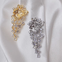 DIY Bros Pin Rumbai Berbahan Tembaga Mutiara Alami 9-10mm, Hadiah Pernikahan, Bros Anak, Bros Kosong untuk Hiasan, Bros Temperamen