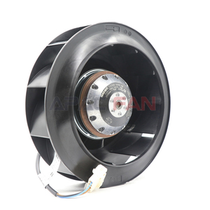 พัดลมแบบแรงเหวี่ยง R2E220-AA44-98 AC ขนาด 220 มม. 230VAC 2700 รอบต่อนาที 640CFM 165W พร้อมใบพัดแบบมอเตอร์ สำหรับระบบจัดการอากาศ HVAC - Product Image 1