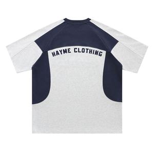 Marque privée deux tons Tshirt Logo personnalisé T-shirt surdimensionné pour hommes en vrac - Product Image 4