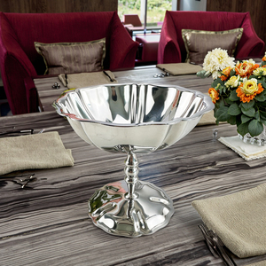 Tazze da budino da Dessert con piedi alti e bassi in acciaio inossidabile 304 di lusso di lusso leggero-ciotole Creative ispirate alle celebrità di Internet - Product Image 1