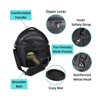 Asiento de Coche para Perros Pequeños OEM/ODM, Asiento Elevador Portátil para Mascotas, Plegable con Correa de Seguridad, Transportín de Viaje para Perros y Gatos