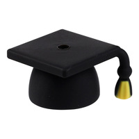 Nouvelles Perles en Silicone 3D Créatives à Thème Dessin Animé pour Accessoires de Chapeau de Remise de Diplôme