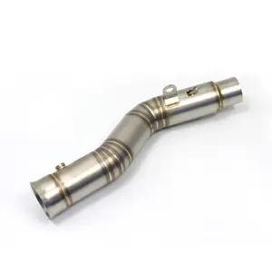 Bulls Motor 51mm tuyau moyen d'échappement de moto pour YAMAHA R1 2009-2014 connecter tuyau de liaison moyen