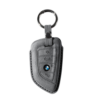 Étui de protection pour clé de voiture en Alcantara Premium Xingcong, remplacement de la coque de clé pour BMW Série 3/4/5/6/7 X3 X5 X6 Z4