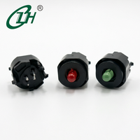 Interrupteur à bouton-poussoir momentané DIP à trou traversant, en laiton, éclairé par LED, 1NO, avec capuchon rouge et vert, pour appareils électroménagers - Vente en gros