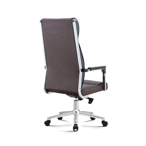 <span class=keywords><strong>Chaise</strong></span> de <span class=keywords><strong>bureau</strong></span> de direction moderne réglable en électrodéposition avec dossier haut pivotant en cuir avec <span class=keywords><strong>roulettes</strong></span> en nylon sur mesure du Guangdong - Product Image 2