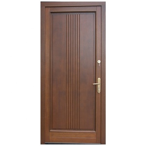 Puerta Interior de Madera Maciza para Dormitorio, Diseño de Puerta de Madera Wenge - Product Image 3