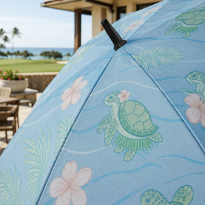 Paraguas con estampado de tortuga, paraguas de golf con impresión digital completa, para parejas, de 120 cm de ancho, resistente al viento, en oferta. - Product Image 2