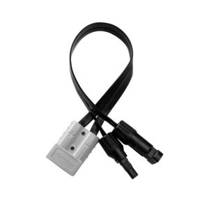 Câble d'extension solaire plat double en PVC de 30 cm de longueur, certifié CE, étanche, pour passage par fenêtre et porte, avec connecteur MC vers prise d'alimentation - Product Image 1